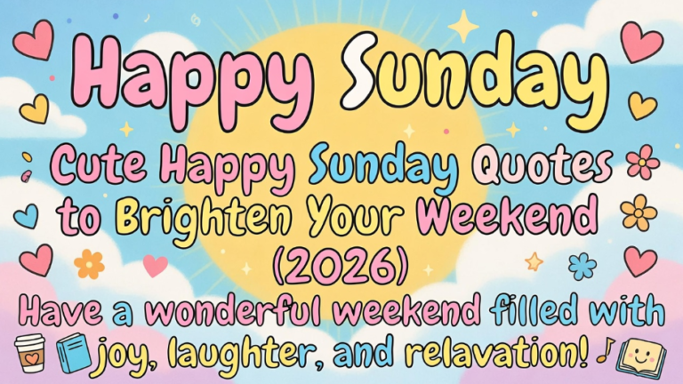 cute happy sunday quotes