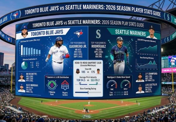 Toronto Blue Jays vs Seattle Mariners Match Player Stats