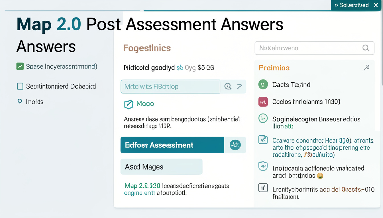 map 2.0 post assessment answers